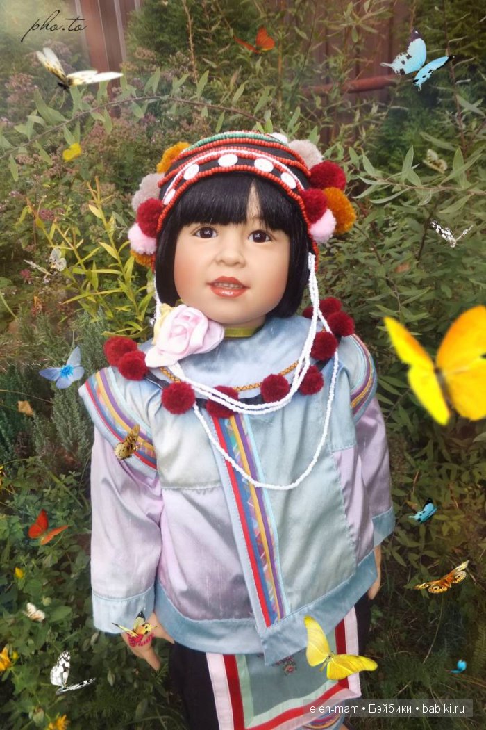 Rashanee- девочка из Таиланда. Коллекционная кукла Götz. Автор — Sissel Bjørstad Skille