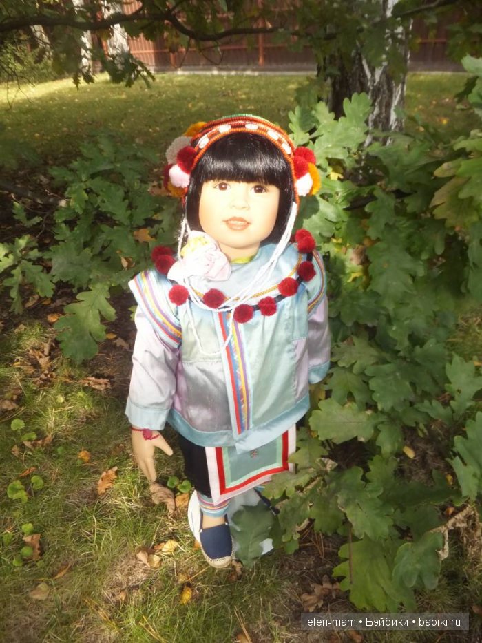 Rashanee- девочка из Таиланда. Коллекционная кукла Götz. Автор — Sissel Bjørstad Skille (фото 10)