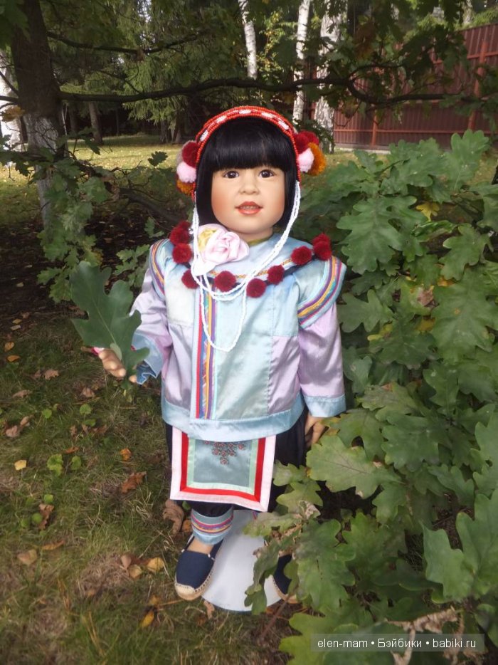 Rashanee- девочка из Таиланда. Коллекционная кукла Götz. Автор — Sissel Bjørstad Skille (фото 9)