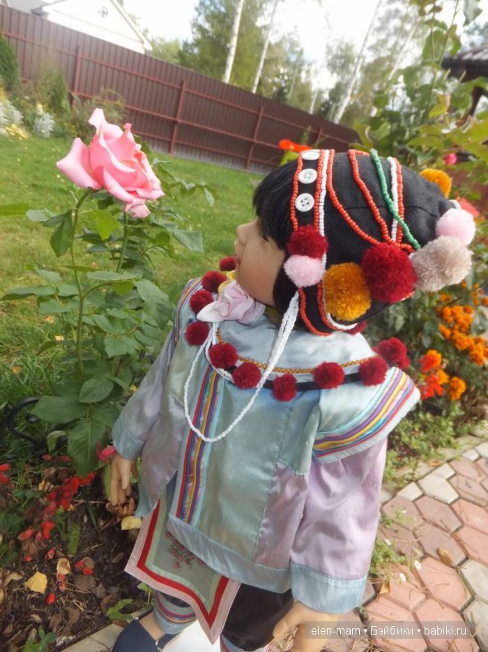 Rashanee- девочка из Таиланда. Коллекционная кукла Götz. Автор — Sissel Bjørstad Skille (фото 5)