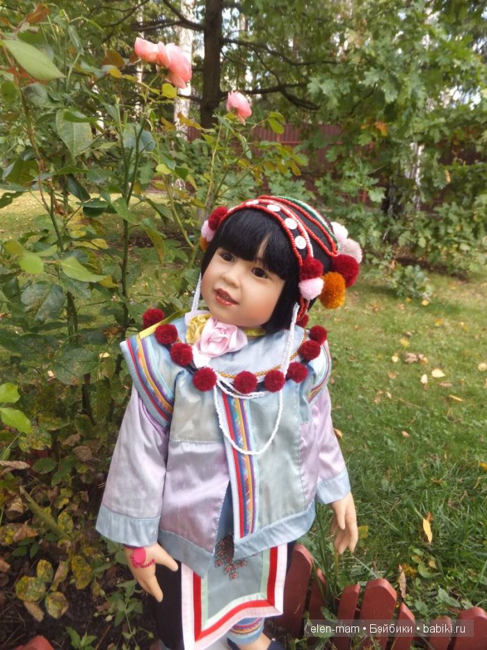 Rashanee- девочка из Таиланда. Коллекционная кукла Götz. Автор — Sissel Bjørstad Skille (фото 6)