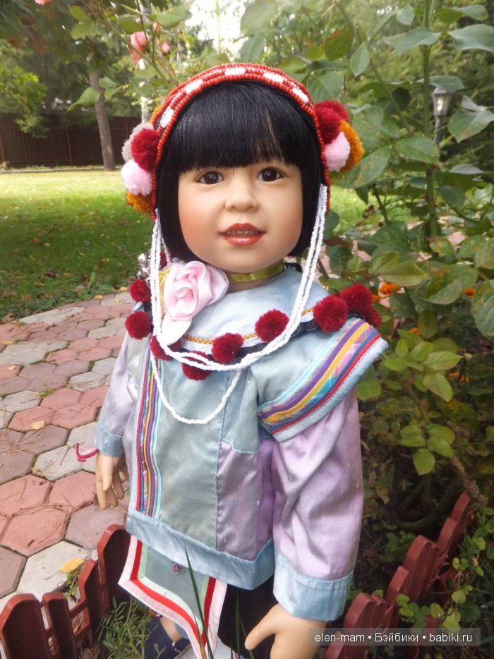 Rashanee- девочка из Таиланда. Коллекционная кукла Götz. Автор — Sissel Bjørstad Skille (фото 7)