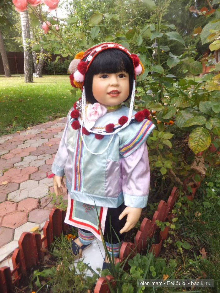 Rashanee- девочка из Таиланда. Коллекционная кукла Götz. Автор — Sissel Bjørstad Skille (фото 8)