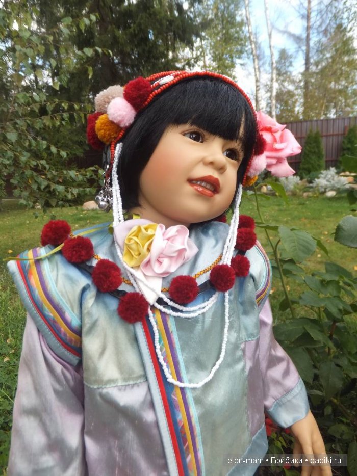 Rashanee- девочка из Таиланда. Коллекционная кукла Götz. Автор — Sissel Bjørstad Skille (фото 4)
