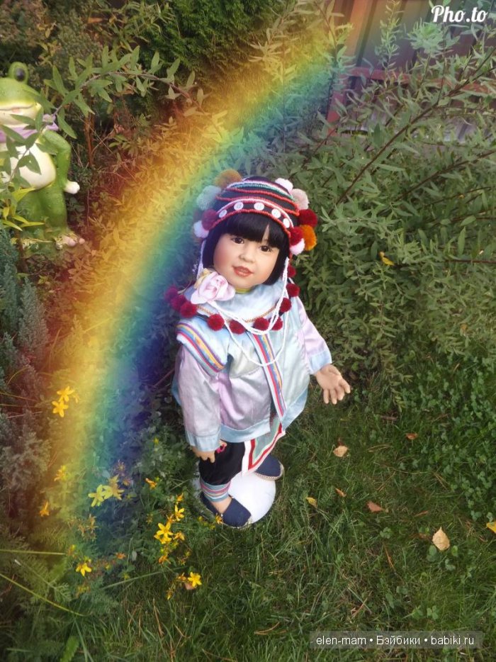 Rashanee- девочка из Таиланда. Коллекционная кукла Götz. Автор — Sissel Bjørstad Skille