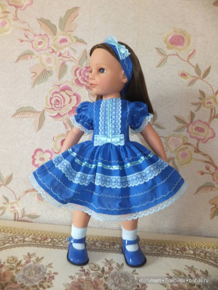 Синее платье 3