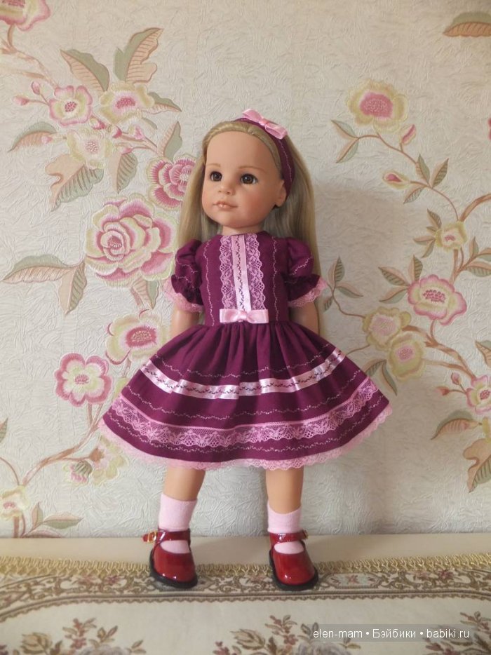 Бордовое платье 3