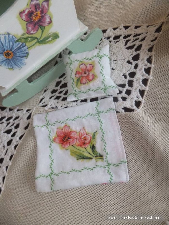 Декупаж на постельке