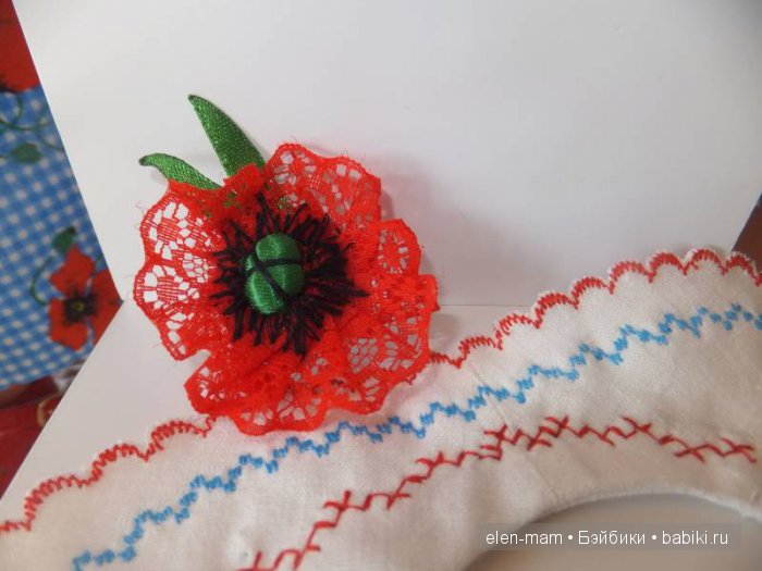 "Поглядите, там и тут маки красные цветут!"... Платья для любимых кукол (фото 4)