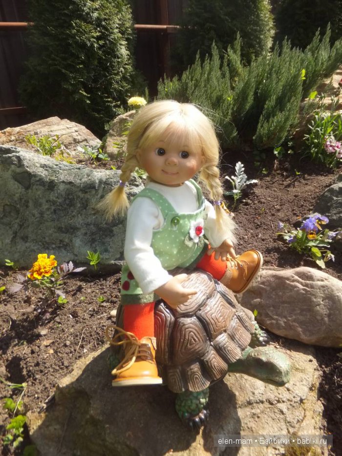 На черепахе