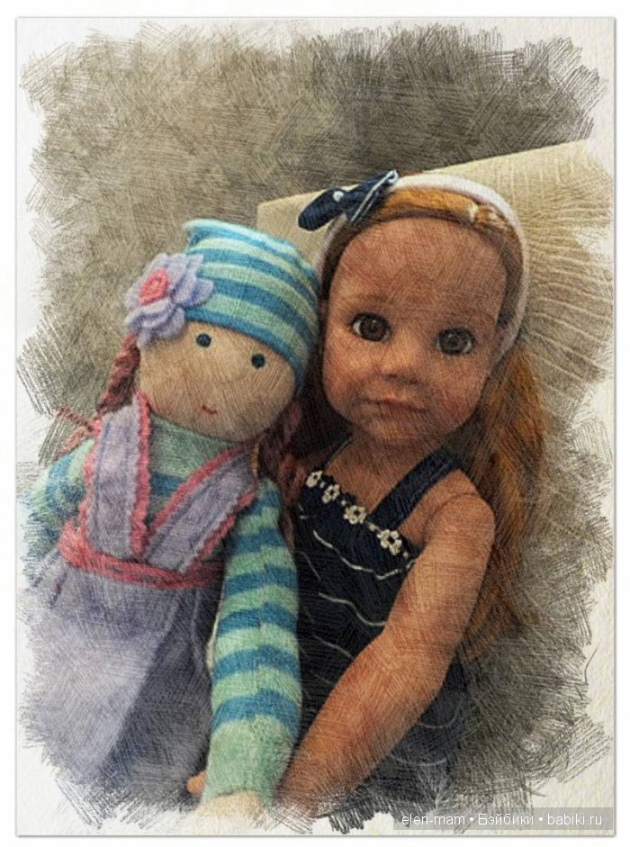 Рыжуля с куклой