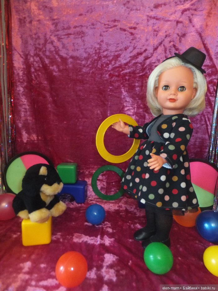 Эра - Восходящая Звезда Цирка и её очаровательные питомцы! Кукла ГДР (фото 9)