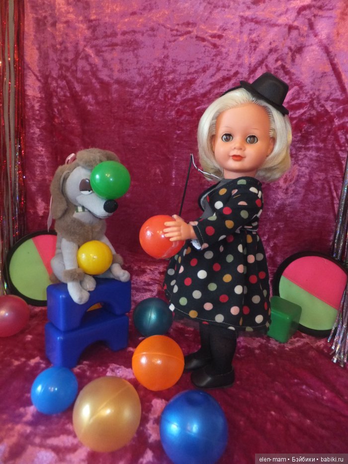 Эра - Восходящая Звезда Цирка и её очаровательные питомцы! Кукла ГДР (фото 8)