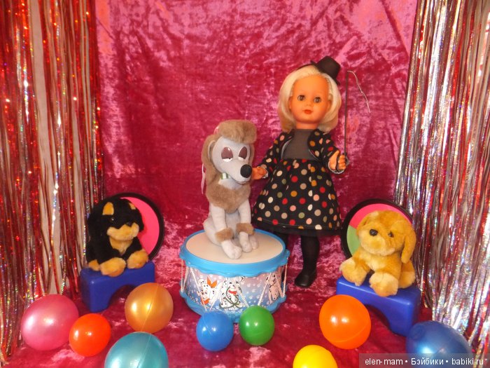 Эра - Восходящая Звезда Цирка и её очаровательные питомцы! Кукла ГДР (фото 3)
