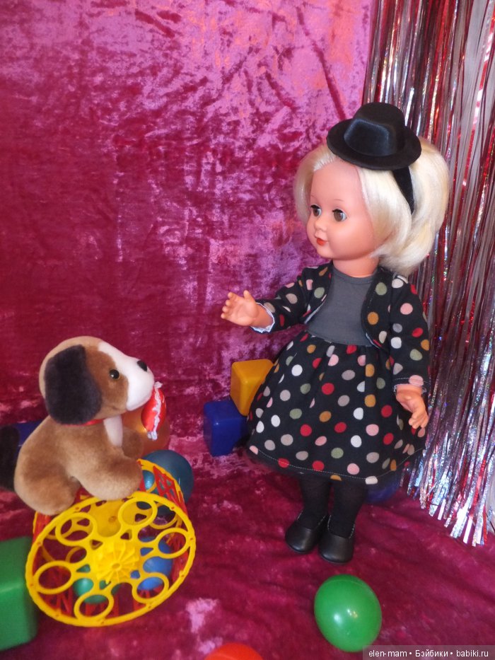 Эра - Восходящая Звезда Цирка и её очаровательные питомцы! Кукла ГДР