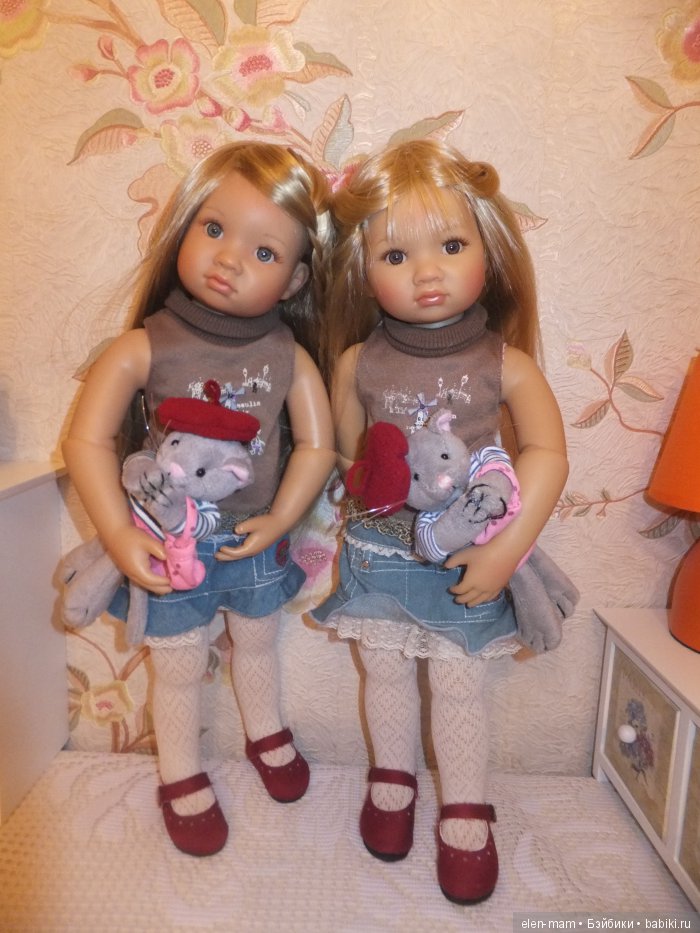 Две Луизы, с котятами