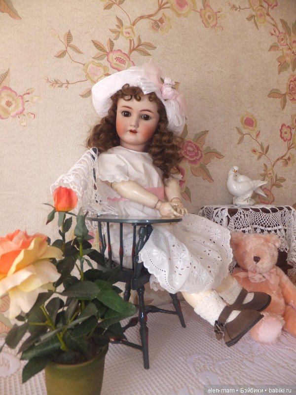 Верочка. Антикварная кукла Simon Halbig и Heinrich Handwerck (фото 4)