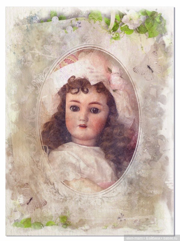 Акварель, в чепце