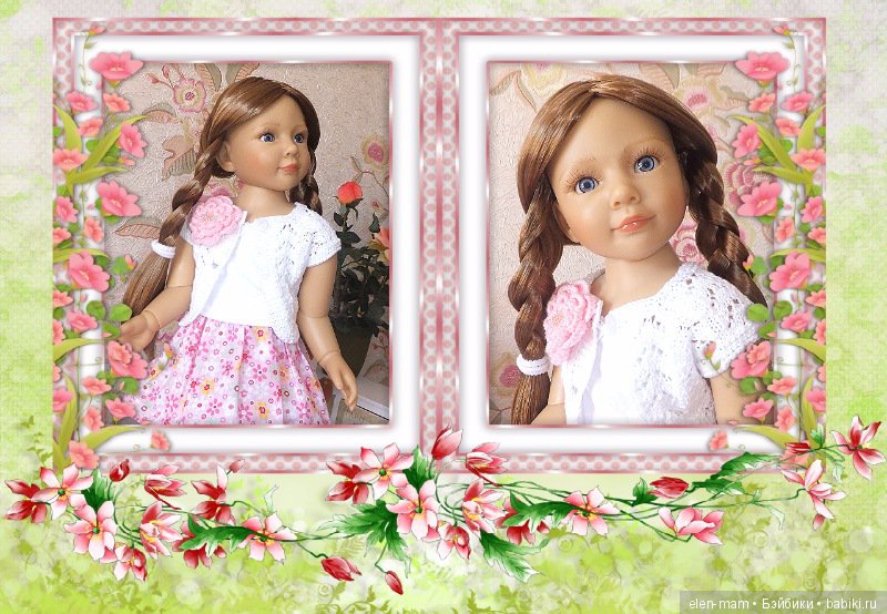 Бело-розовый наряд