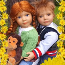 Неразлучные.  Куклы Kidz 'n' Cats