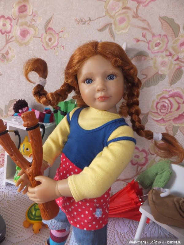 Пеппи, Пеппи, Пеппилотта! Пеппи Длинныйчулок! Кукла Kidz'n'Cats (фото 3)
