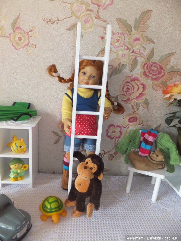 Пеппи, Пеппи, Пеппилотта! Пеппи Длинныйчулок! Кукла Kidz'n'Cats (фото 9)
