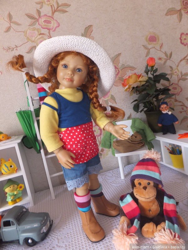 Пеппи, Пеппи, Пеппилотта! Пеппи Длинныйчулок! Кукла Kidz'n'Cats (фото 8)