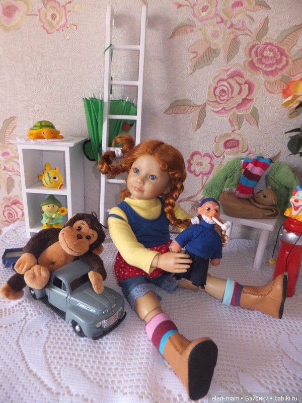 Пеппи, Пеппи, Пеппилотта! Пеппи Длинныйчулок! Кукла Kidz'n'Cats (фото 5)