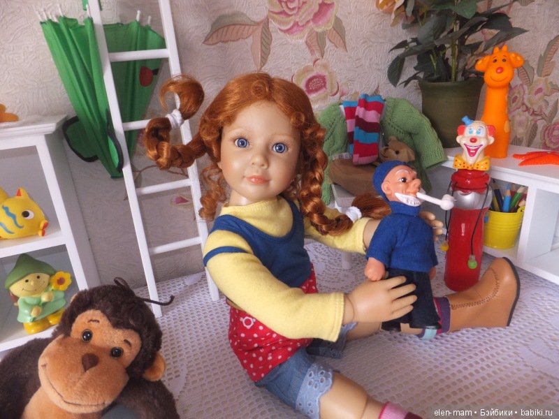 Пеппи, Пеппи, Пеппилотта! Пеппи Длинныйчулок! Кукла Kidz'n'Cats (фото 4)