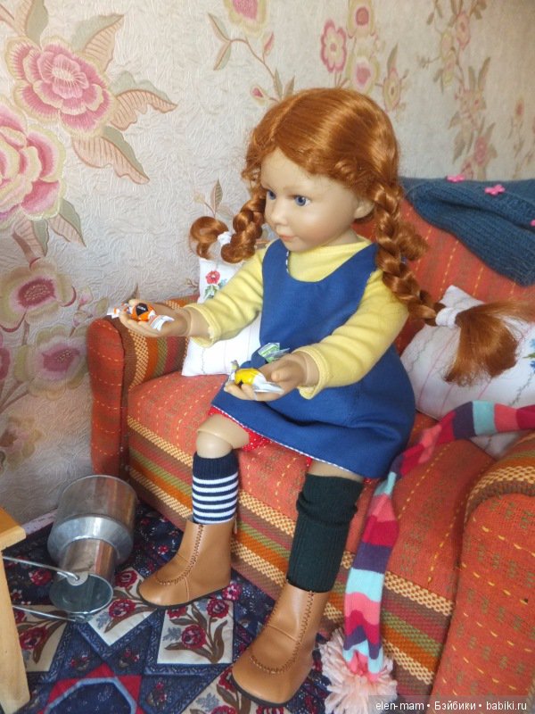 Пеппи Длинный Чулок и её житие-бытие на вилле "Курица". Юлика, кукла Kidz'n'Cats снова в образе (фото 3)