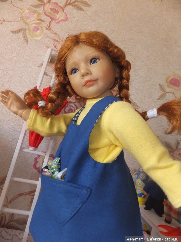 Пеппи Длинный Чулок и её житие-бытие на вилле "Курица". Юлика, кукла Kidz'n'Cats снова в образе (фото 5)
