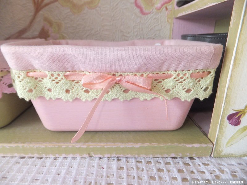 Корзинка розовая