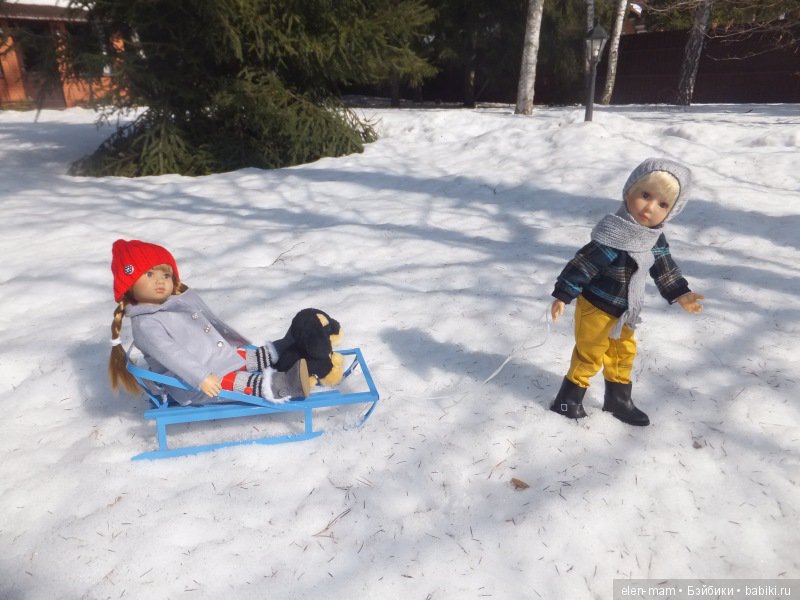 Серёжка катает Оливию 3