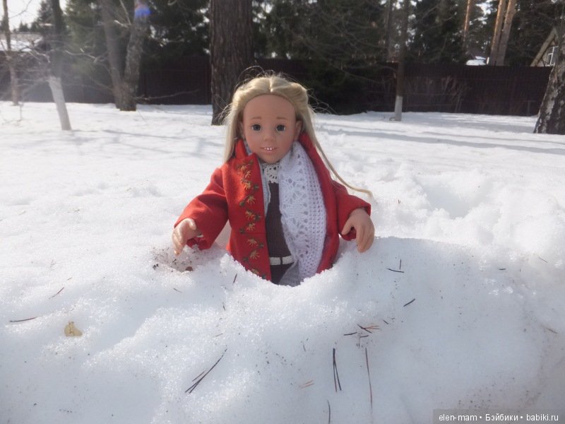 Галочка в сугробе