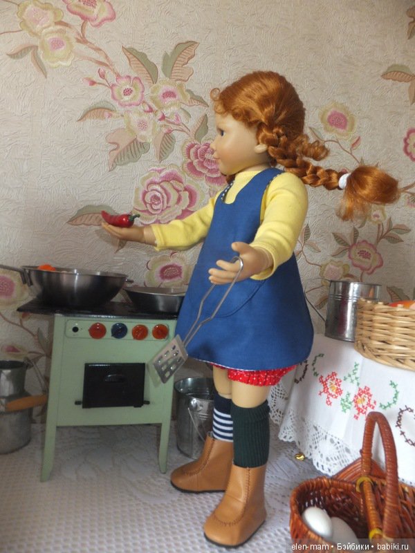 Пеппи у плиты