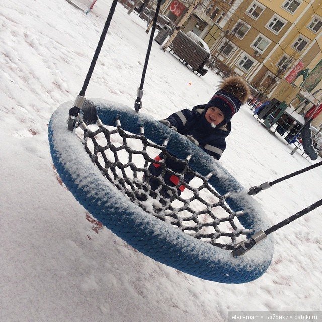 Зима, качели