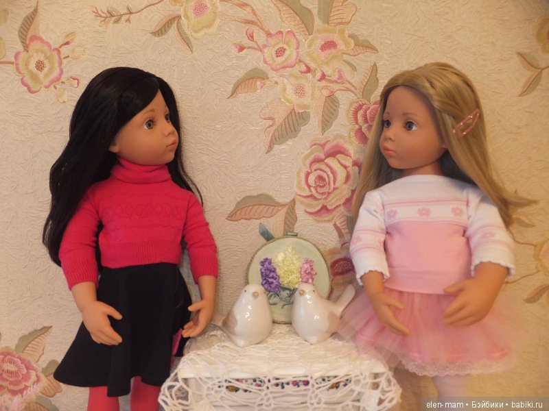 Мои "Розочка" и "Беляночка". Куклы Готц