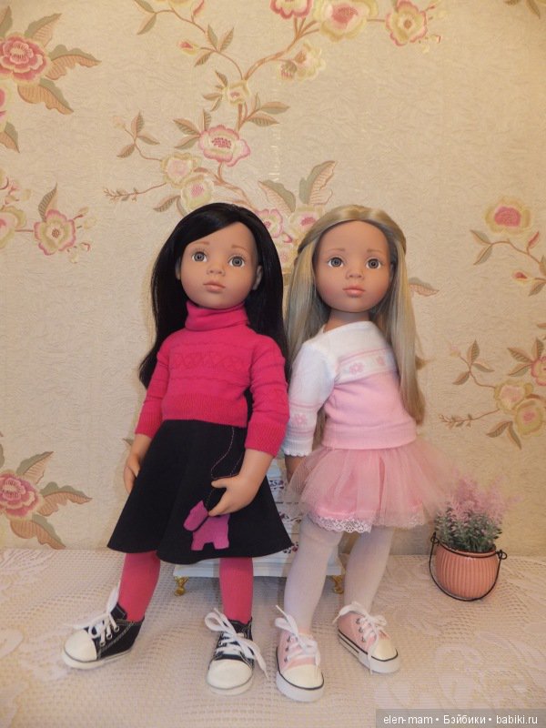 Мои "Розочка" и "Беляночка". Куклы Готц