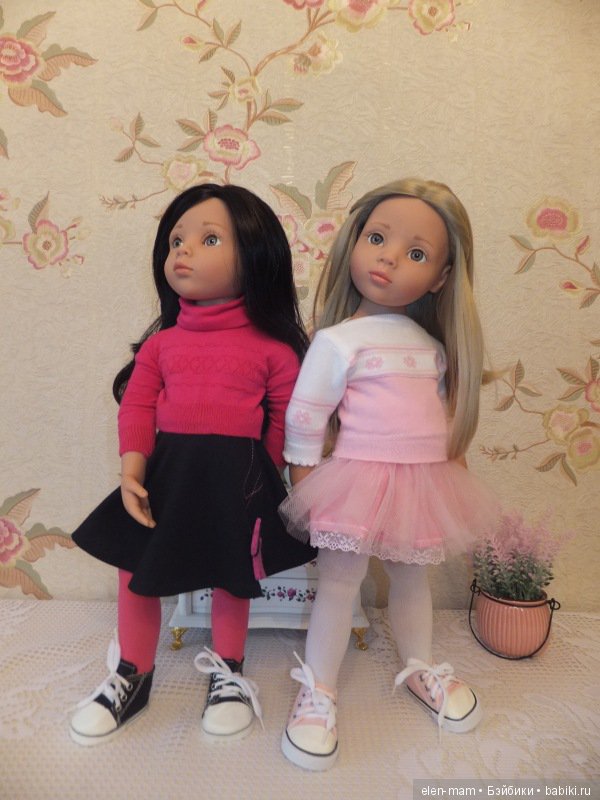 Мои "Розочка" и "Беляночка". Куклы Готц (фото 9)