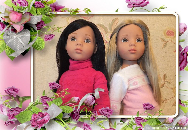 Мои "Розочка" и "Беляночка". Куклы Готц