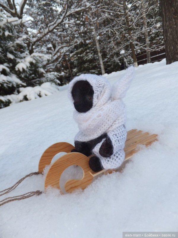 Мой Ангел Варенька и зимняя прогулка. Антикварная кукла Simon&Halbig (фото 10)