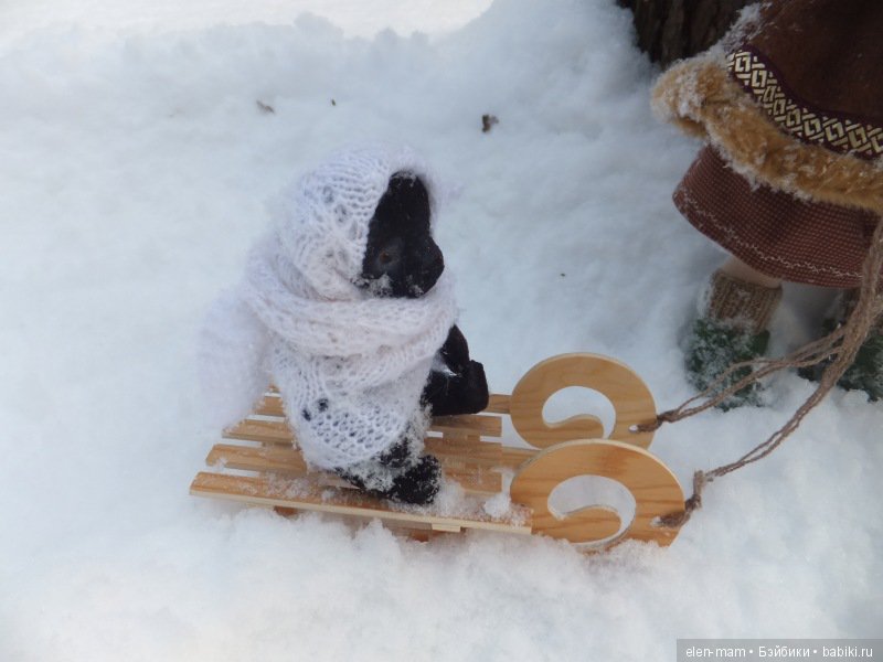 Мой Ангел Варенька и зимняя прогулка. Антикварная кукла Simon&Halbig