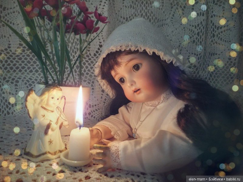 Мой Ангел Варенька и зимняя прогулка. Антикварная кукла Simon&Halbig (фото 3)