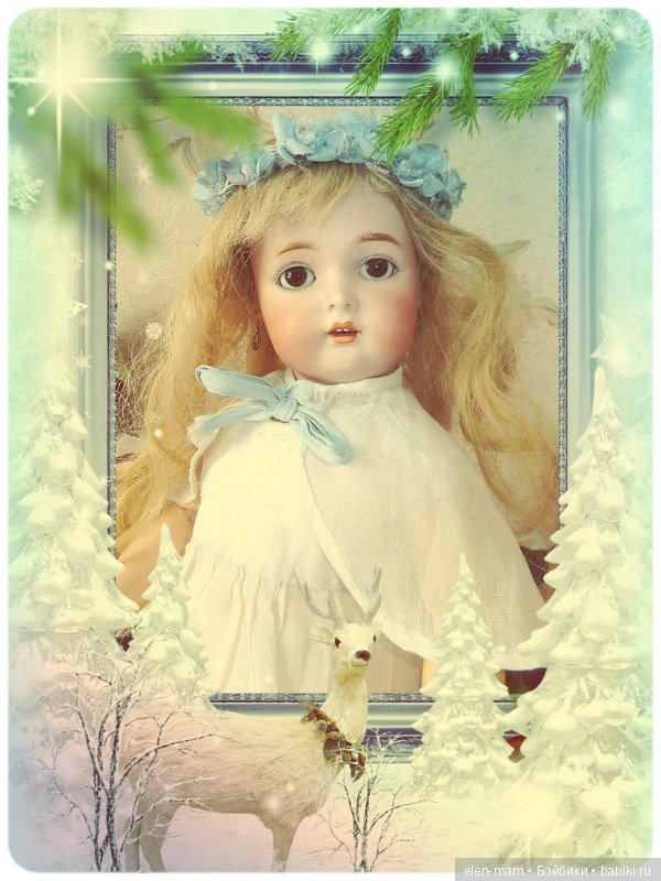 Варя в голубом веночке, портрет