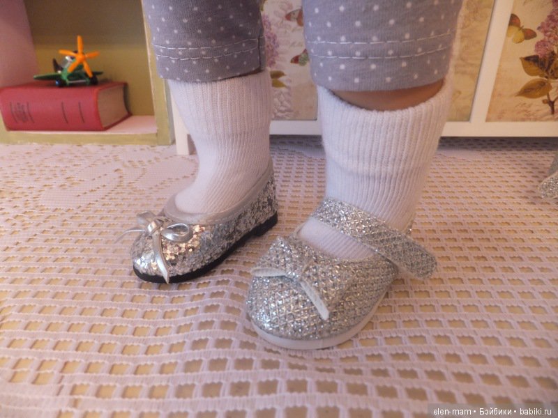 серебристые туфли, 2 пары