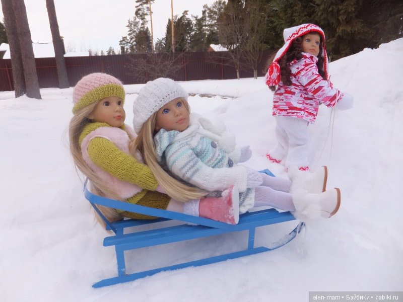 девочки кидз, зимняя прогулка