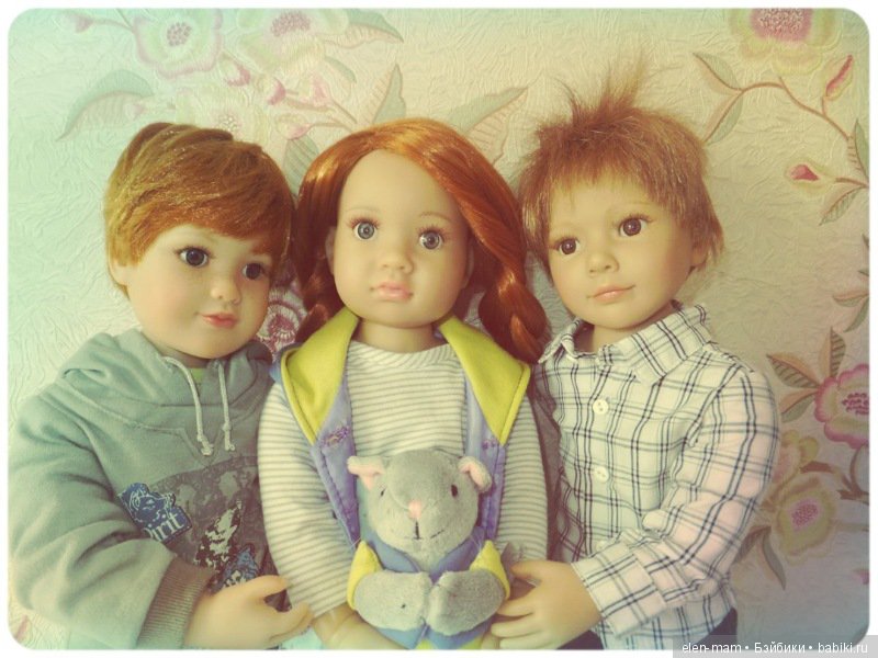 "Vintage Card". Портреты кукол Kidz'n'Cats