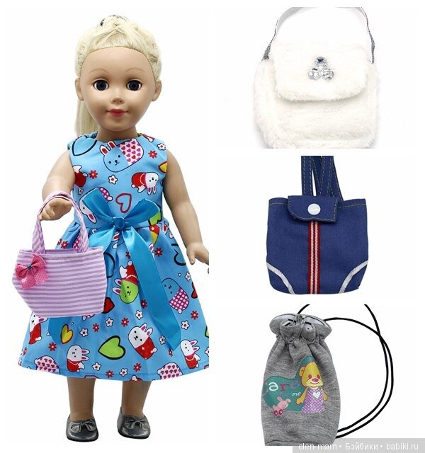 кукла в голубом