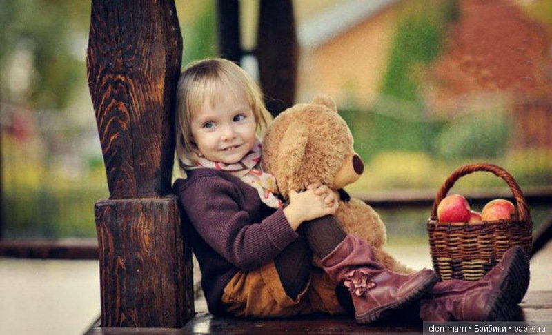 корзинка, мишка