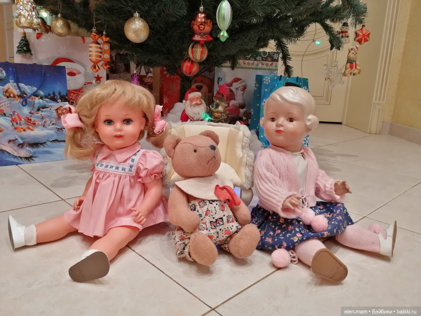 "Черепашки" у новогодней ёлки. Schildkrot Puppen